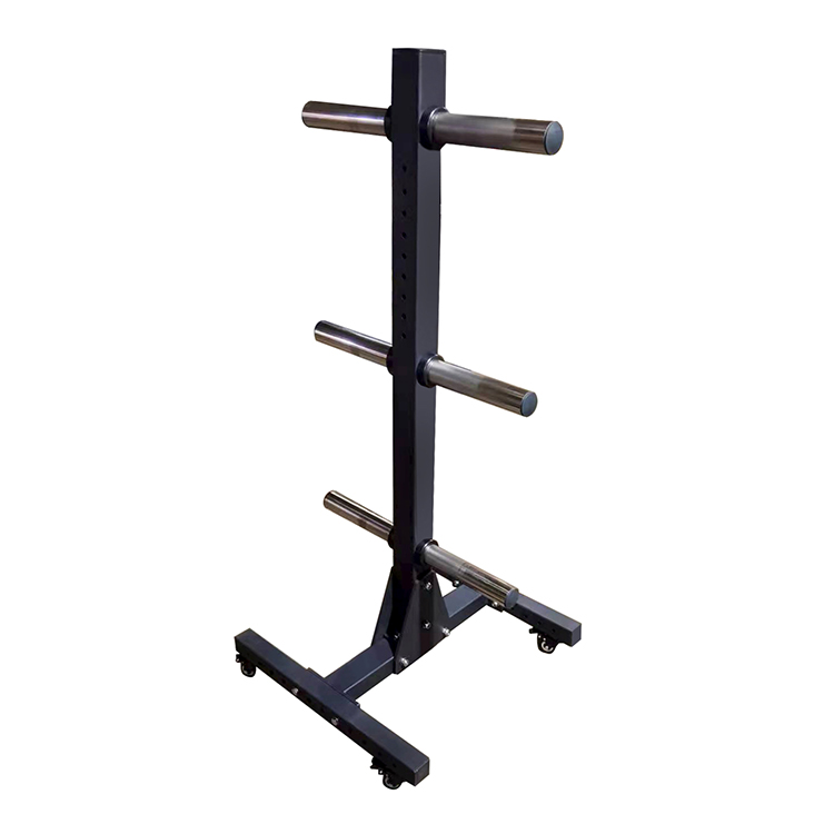 Movable weight plate rack